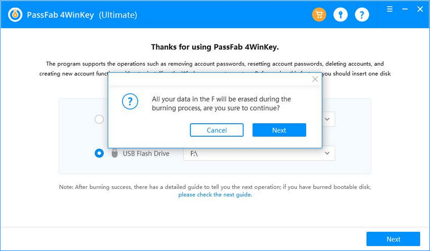 erase all data