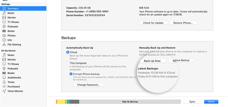 backup up now