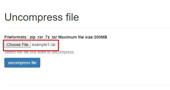 choose file