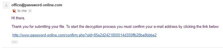 confirm email