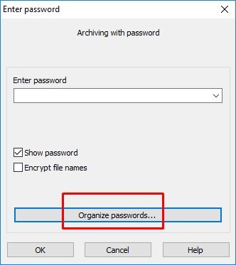 organize password