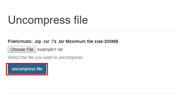 uncompress file